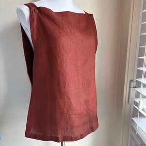 NWT Baserange Shep Hemp Top in Resp Brown M